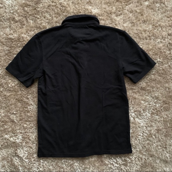 Extra Small Black Stretchable Simons Polo T-Shirt - Picture 3 of 7